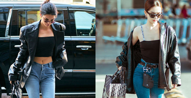 Ngọc Trinh liên tục bị CĐM soi bằng chứng bắt chước Kendall Jenner