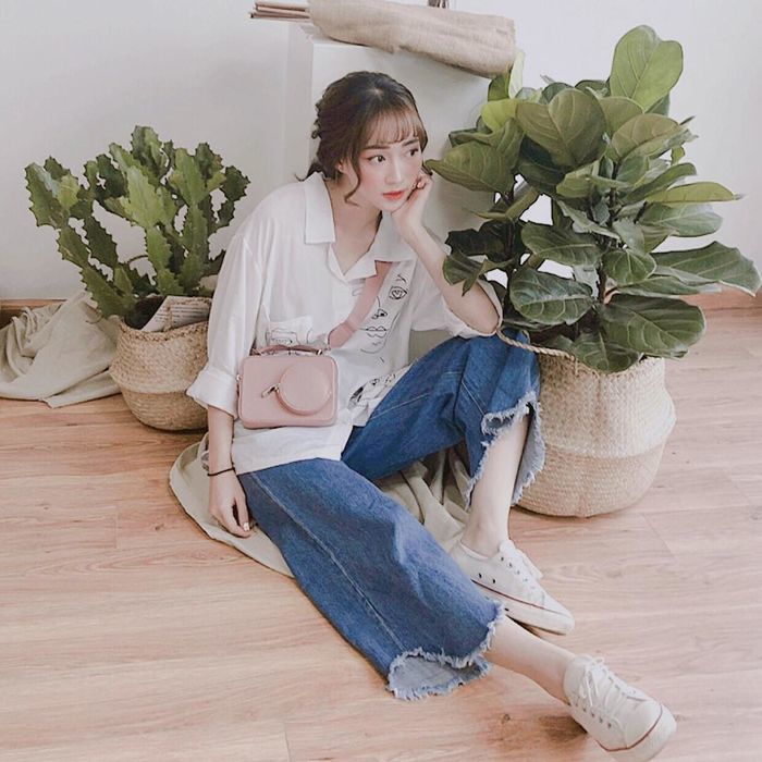 Những item ăn gian chiều cao cho nàng nấm lùn: Croptop, quần cạp cao