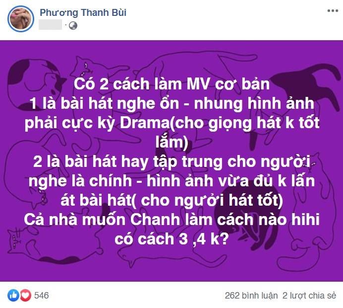 Phương Thanh khóa trang cá nhân vì bị xúc phạm và chỉ trích