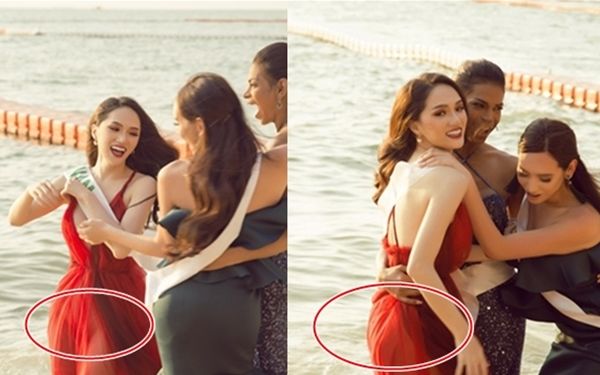 Sao Việt ngượng ngùng vì để lộ nội y: Hương Giang do sơ ý
