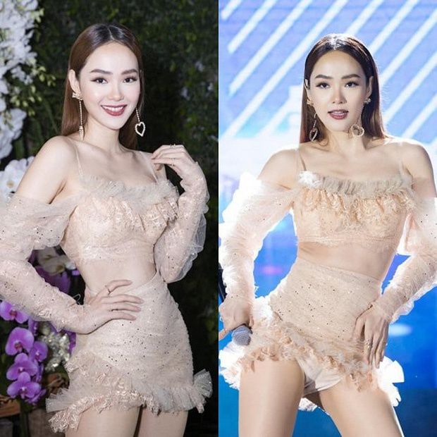 Sao Việt ngượng ngùng vì để lộ nội y: Hương Giang do sơ ý