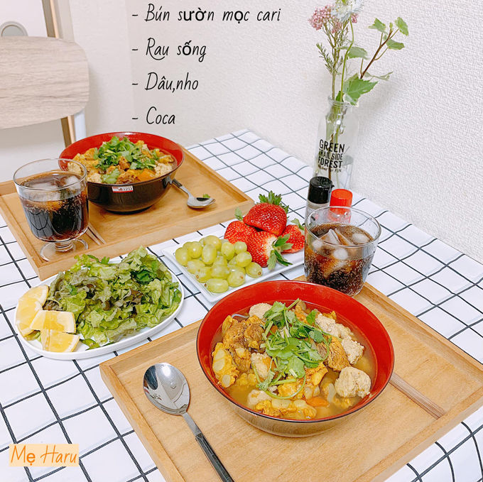 Thực đơn cơm nhà siêu ngon lại đa dạng các món của mẹ Việt ở Nhật