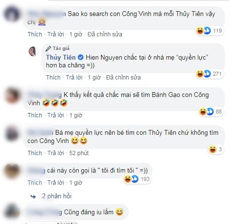 Thủy Tiên ngỡ ngàng khi con gái Bánh Gạo tự kiếm tên mình trên mạng