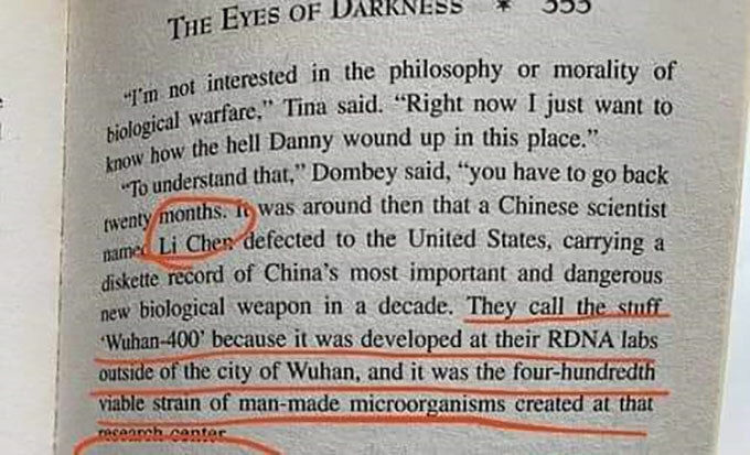 Tiểu thuyết xuất bản năm 1981 tiên đoán được về virus Corona