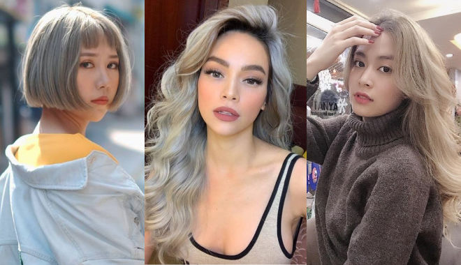 Nhuộm tóc bạch kim: Thúy Ngân được khen, loạt sao nữ Việt xuống sắc