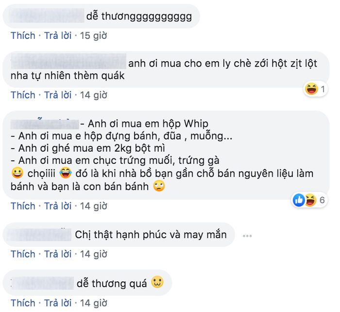 Liên tục nhắn tin nhờ chồng mua đồ ăn, cô gái được dân tình ghen tỵ