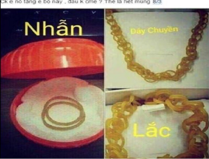Dân mạng dở khóc dở cười vì cô gái nhận quà độc vào dịp 8/3