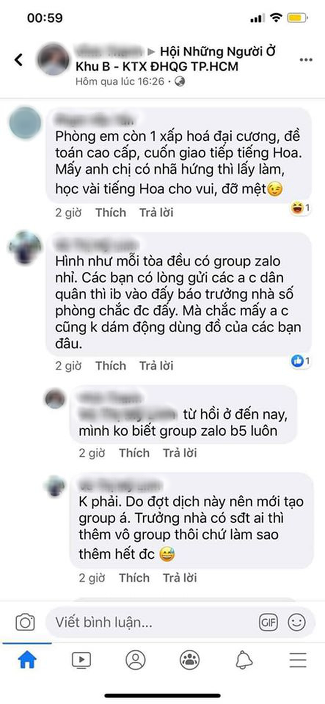 Sinh viên nhường bánh kẹo, thuốc giảm đau cho người đến cách ly