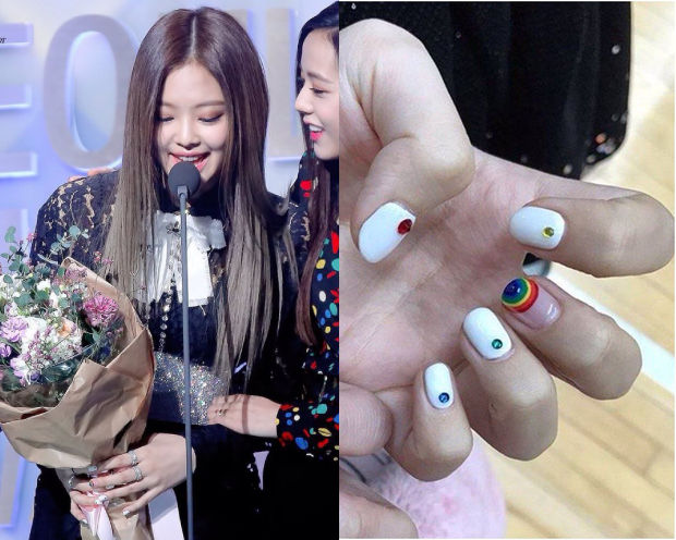 Bộ sưu tập nail của Jennie: Thích xinh yêu thì vẽ gấu teddy, hoa cúc