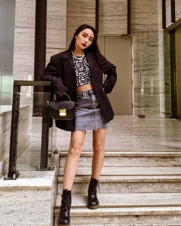 Áo blazer, quần ống rộng là các outfit xịn sò đang phủ sóng Instagram