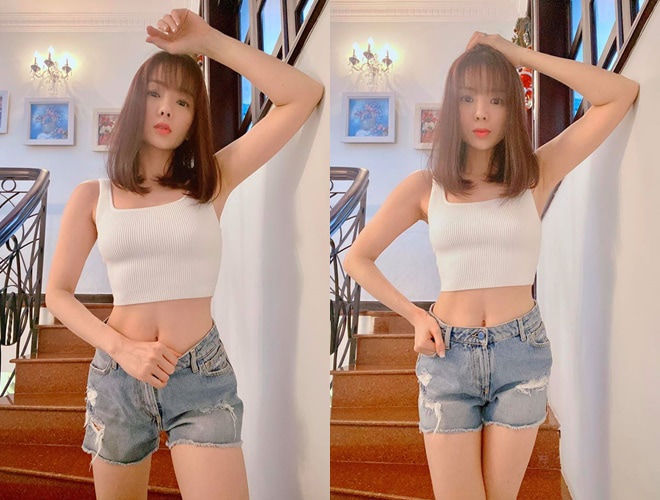 Ca sĩ Lệ Quyên tự tin diện bikini khoe vòng eo 58 cm ở tuổi U40
