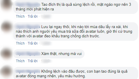 hông chỉ đeo khẩu trang cho avatar, bị cắm sừng cũng có ảnh riêng