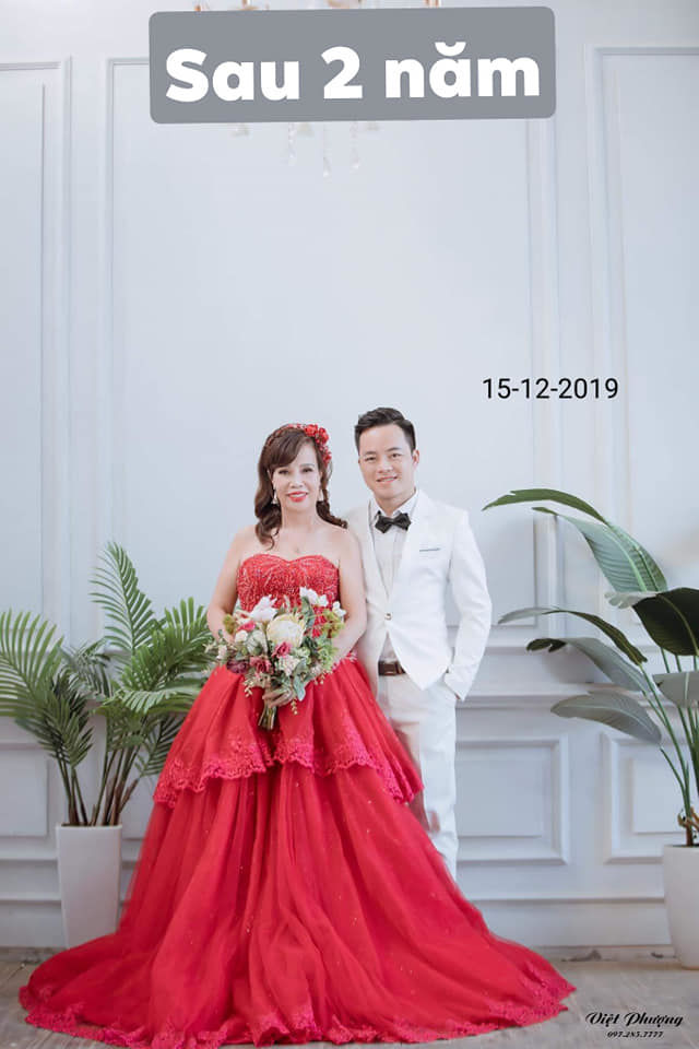 Cô dâu Cao Bằng cưới phi công kém mình 35 tuổi khoe vòng một hững hờ