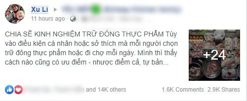 Mẹo bảo quản thực phẩm: chia từng hộp, cấp đông ngăn đá của cô giáo 9x