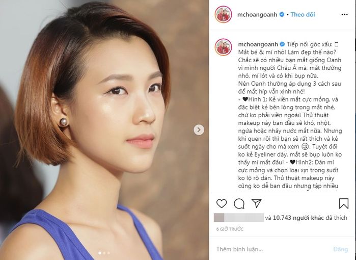 MC Hoàng Oanh buồn vì bản thân còn nhiều khuyết điểm