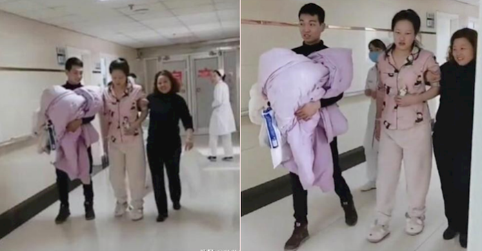 Ngưỡng mộ sản phụ thong thả bước ra từ phòng mổ như chưa hề vượt cạn