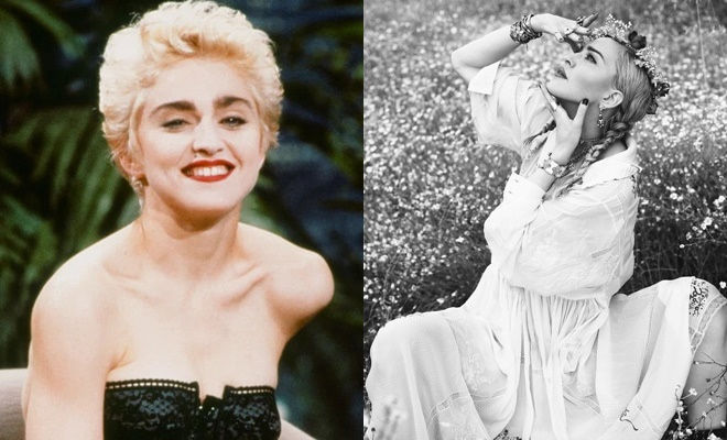 Nhan sắc Madonna thay đổi sau 4 thập kỷ: U60 vẫn bán nude cực gợi cảm
