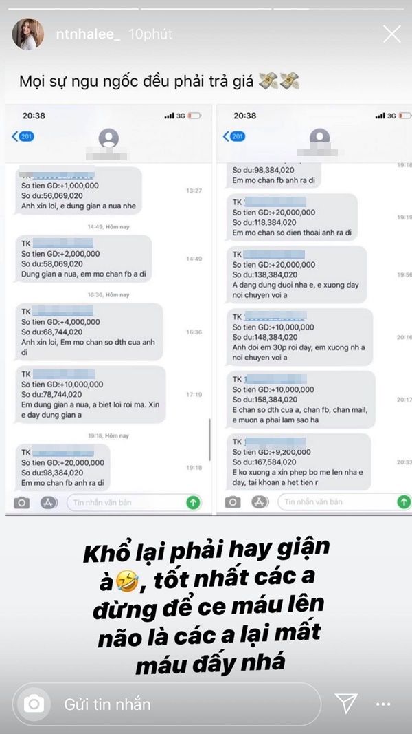 Nhật Lê “dằn mặt gấu” ngày 8/3: Đừng để em giận, anh sẽ phải trả giá
