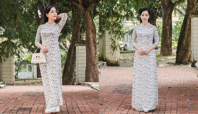 NSƯT Chiều Xuân diện áo dài gây sốt, ai tin được đã lên chức ngoại
