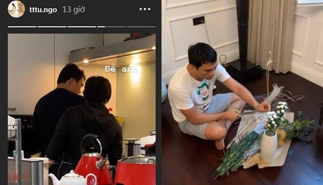Vợ chồng sao kém nhau nhiều tuổi: Nhạc sĩ Đức Huy đam mê rửa bát