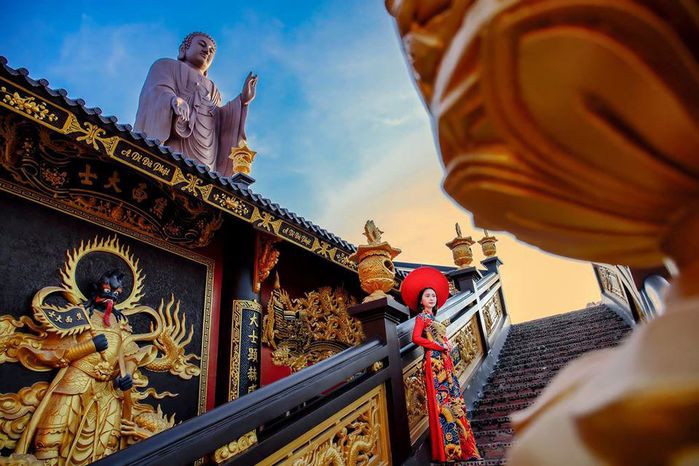 Kim Tiên - ngôi chùa ở An Giang đẹp nguy nga như phim cổ trang