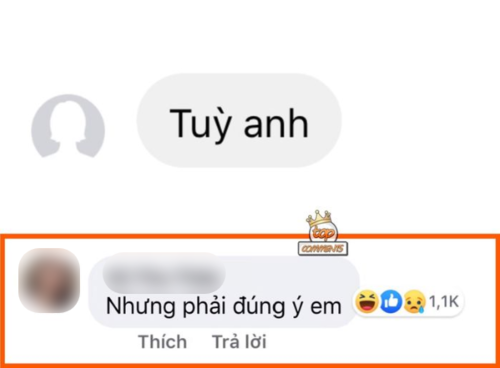 Toát mồ hôi khi bạn gái nhắn Tùy anh, dân tình hả hê sắp toang rồi