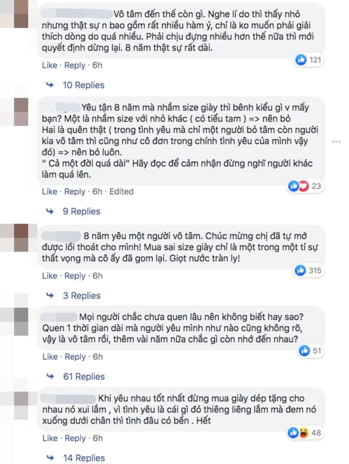 Yêu nhau 8 năm mà không biết size giày có đáng trách hay không?