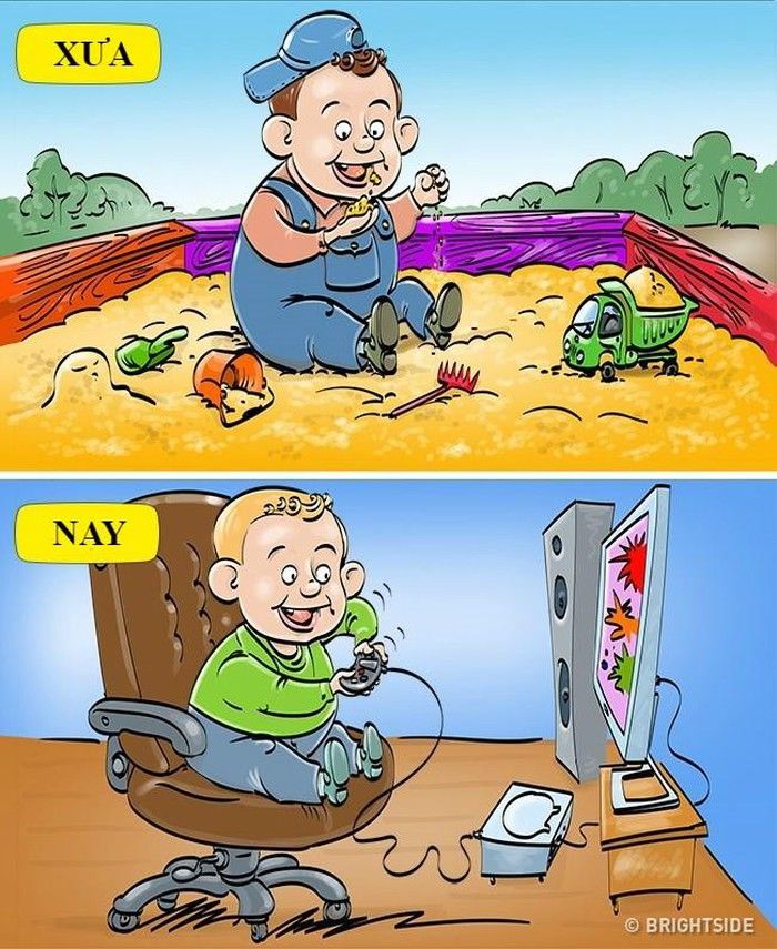 Khác biệt trời - vực tuổi thơ xưa và nay khiến ai cũng giật mình