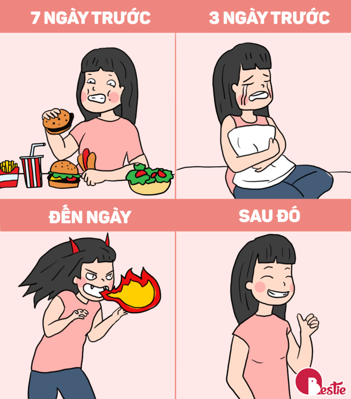 Cảm giác siêu thốn ngày đèn đỏ, con trai đọc để hiểu nửa kia hơn
