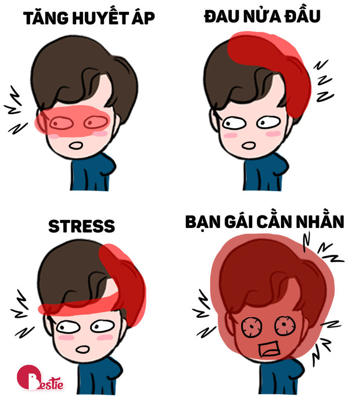 Tranh tình yêu hài hước: Cặp đôi đấu khẩu, cà khịa nhau cả ngày