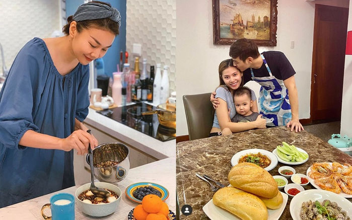 Mâm cơm tại gia của sao Vbiz giữa mùa dịch: Ngon bổ lại siêu tiết kiệm