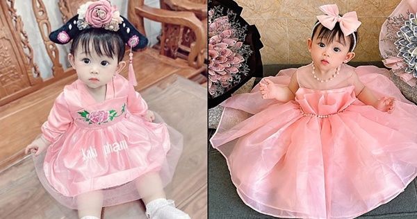 Cô bé được mẹ diện 30 chiếc váy đầm rực rỡ