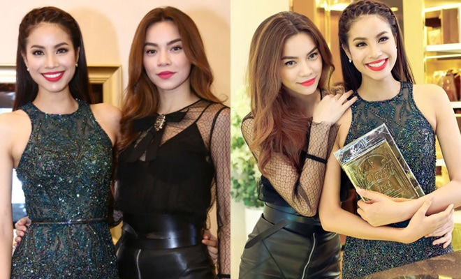 Mỹ nhân Việt đọ sắc chung 1 khung hình: Phạm Hương lép vế trước Hà Hồ