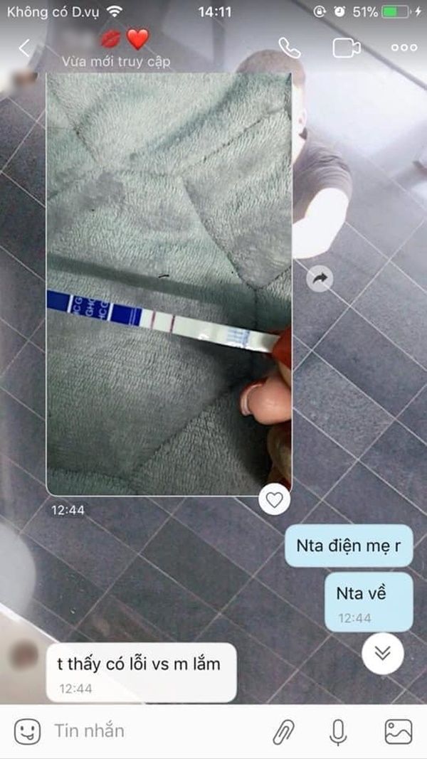 Vừa nhận iPhone 11 Pro, cô gái gửi que thử thai 2 vạch rồi chia tay