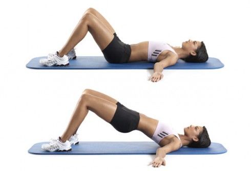 Tăng vòng 3 chỉ mất 10 phút/ngày với động tác cây cầu, đá chân ra sau