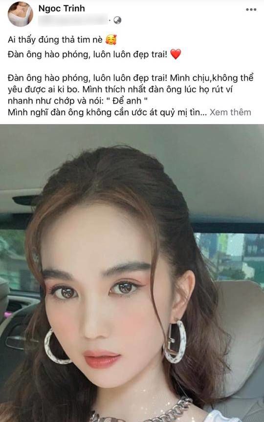 Ngọc Trinh: Mình thích đàn ông hào phóng, luôn sẵn sàng rút ví tiền
