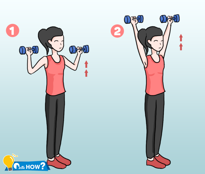 4 động tác giúp bắp tay thon gọn: chống đẩy tay, nâng người với ghế
