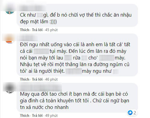Cô vợ bức xúc khi đêm rồi bạn còn rủ chồng đi nhậu