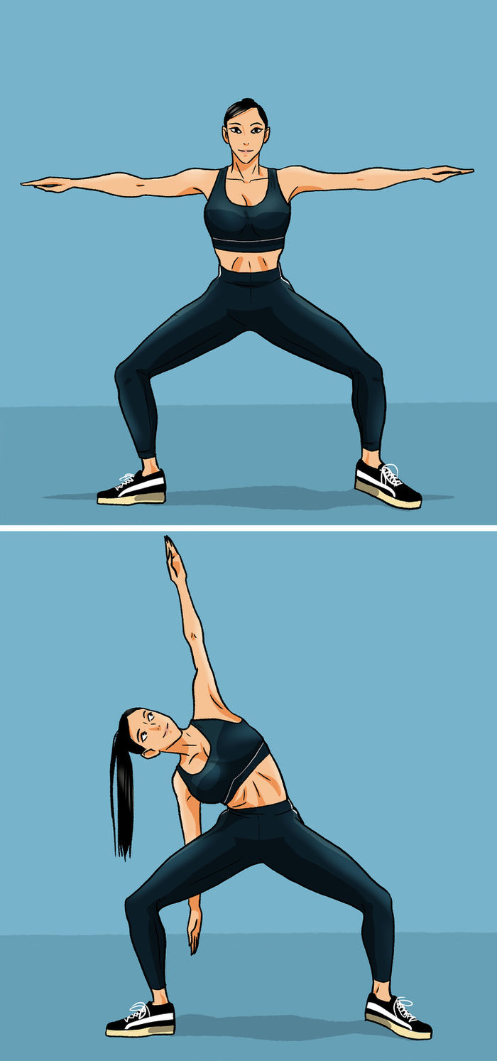 Squat với ghế, nâng đầu gối... những động tác đốt mỡ thừa cực hiệu quả