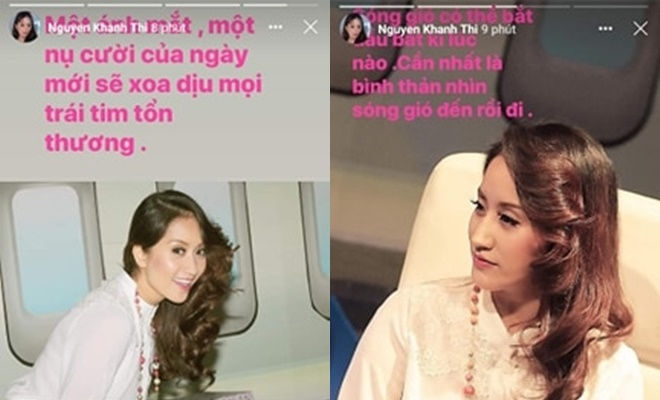 Khánh Thi gây chú ý khi liên tục đăng status tâm trạng