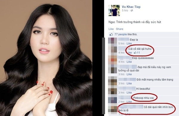 Mặt xinh dáng chuẩn Ngọc Trinh vẫn bị tố lạm dụng photoshop đôi lần