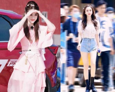 Sắc vóc thách thức ống kính người đi đường của gái một con AngelaBaby