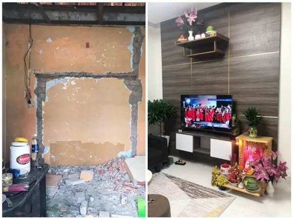 Nhà cấp 4 cũ nát lột xác đẹp như biệt thự nhờ đắp 400 triệu để cải tạo