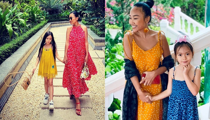 Thời trang đôi đồng điệu của mẹ con nhà sao Việt