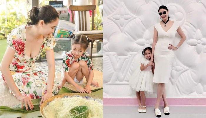 Thời trang đôi đồng điệu của mẹ con nhà sao Việt