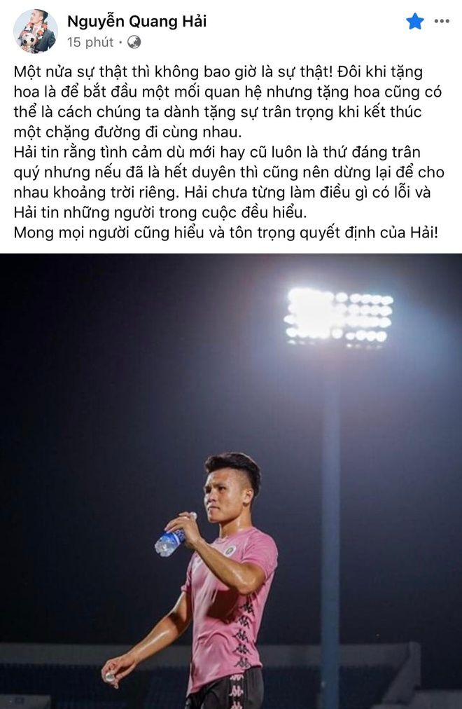 Từ vụ Quang Hải tặng hoa cho người cũ: Chia tay thế nào là văn minh?
