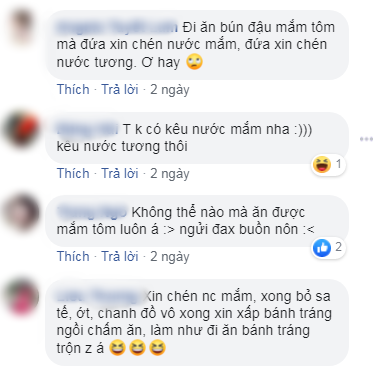 Ăn bún đậu với nước mắm, tương ớt, dân tình sỉ vả chưa trưởng thành