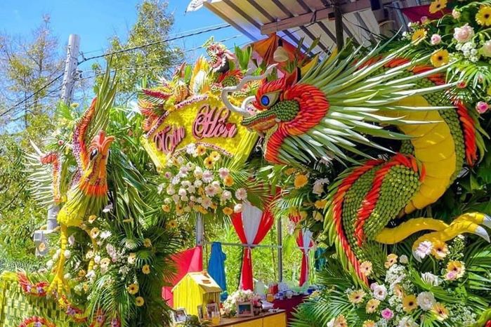 Cổng cưới lá dừa đẹp ngỡ ngàng ở đám cưới miền Tây