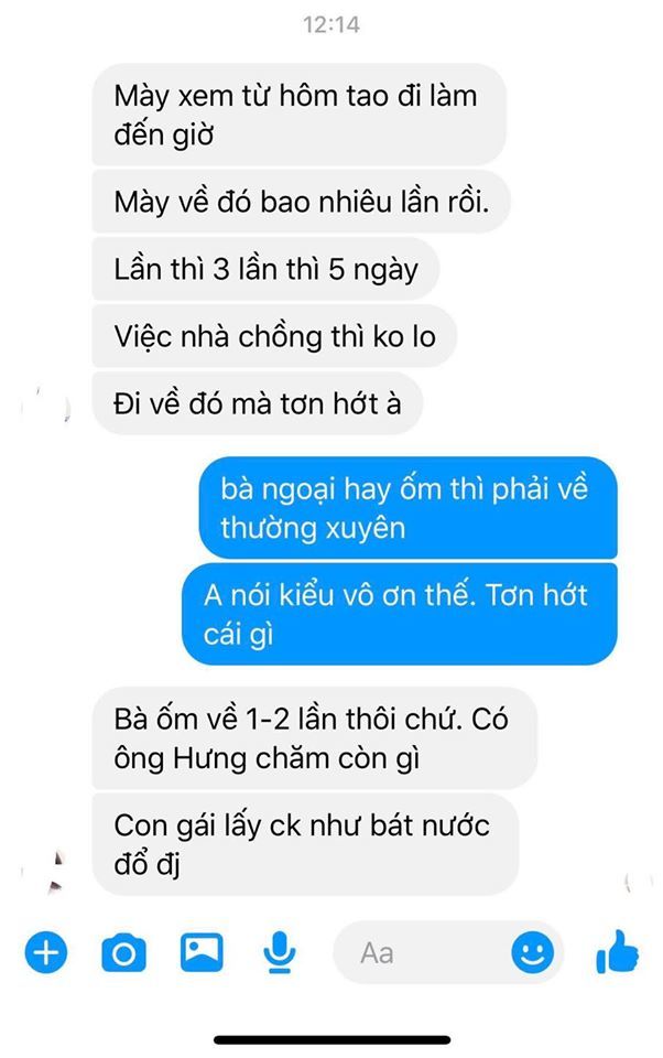 Vợ về thăm mẹ đẻ ốm, chồng không cho phép còn tỏ thái độ lòi lõm