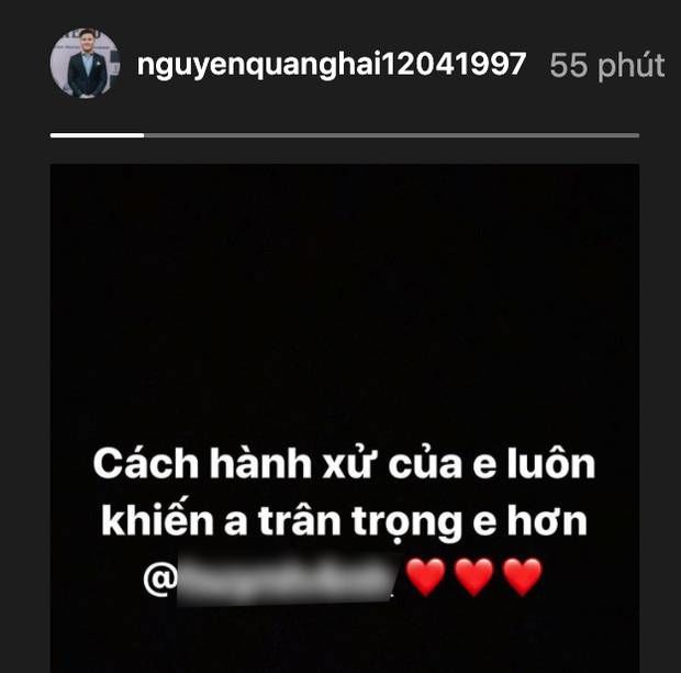 Quang Hải và bạn gái mới công khai chưa lâu đã có dấu hiệu rạn nứt